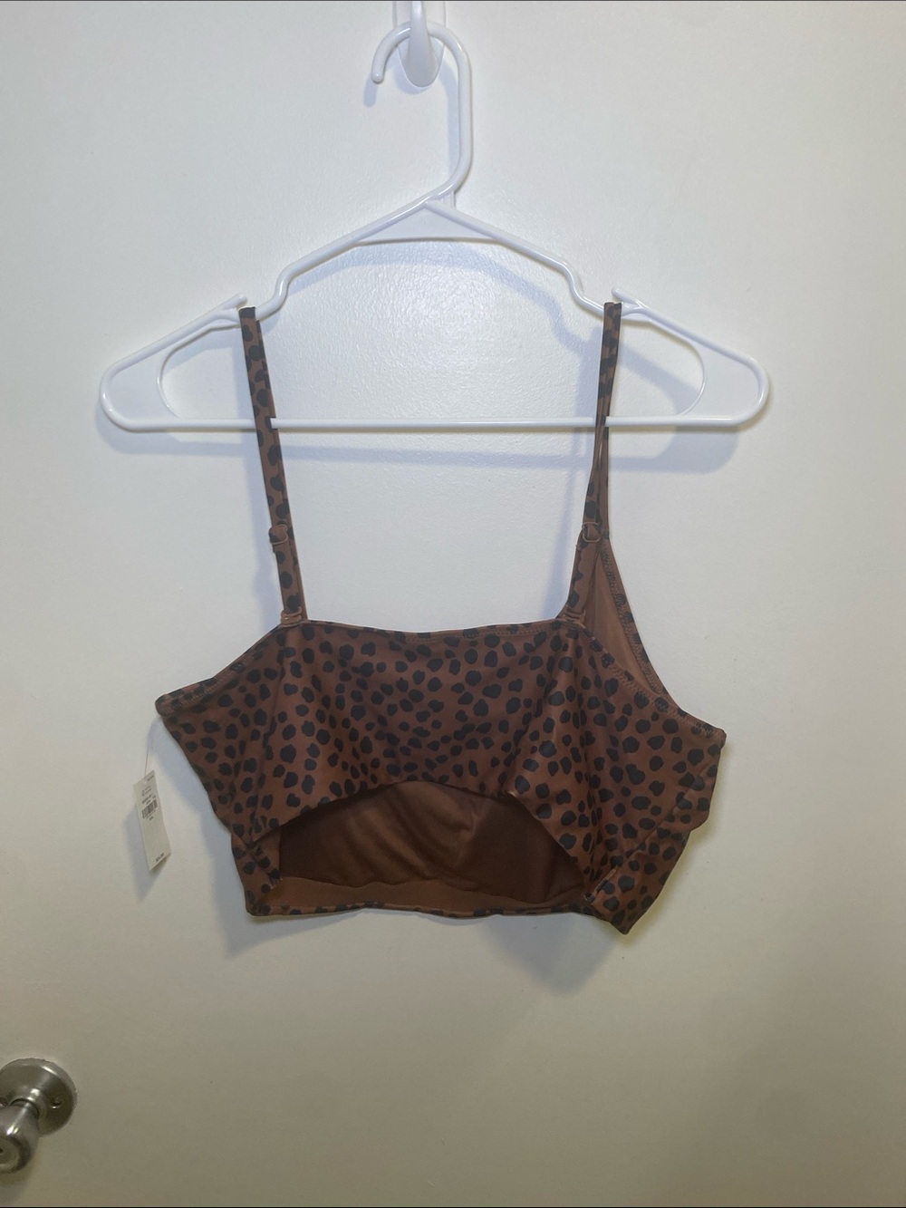 Old Navy Brown and Black Dotted Crop Tank - Picture 4 of 5